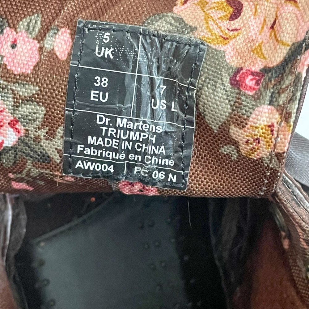 Dr. Martens Brown Distressed Leather Triumph Tall Lace Up Fold Over Boot Size 7 - Picture 12 of 12